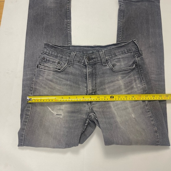 Levi 514 Straight Leg Medium Gray/Black Wash Jeans. size W30 L 32 - Picture 6 of 15